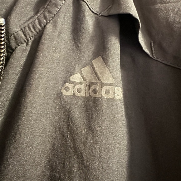 adidas Women’s Black Full-Zip Athletic Jacket with Hood - Picture 4 of 4